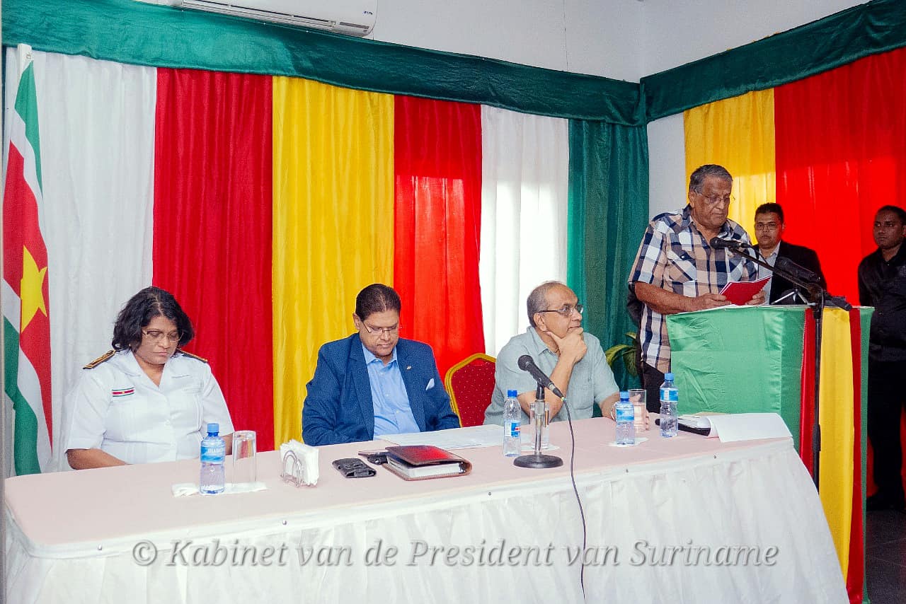 President Santokhi Installeert Rijstplatform Suriname Nieuws Centrale