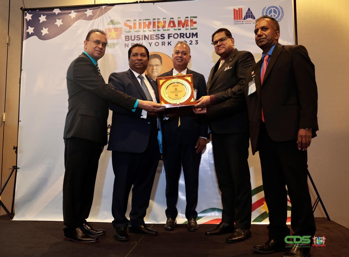 eregast op het Suriname Business Forum