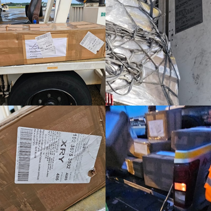 Bijna 600 kilo cocaïne zat verborgen in zeventien dozen. De drugs werden ontdekt door een speciale drugseenheid van het Korps Politie Suriname (KPS). Het is niet duidelijk, waar de drugs zijn ingeladen, in Suriname of in het buitenland. Gonesh wacht het politieonderzoek af en hoopt op korte termijn duidelijkheid te krijgen. ‘’Laten we de autoriteiten de kans geven het onderzoek goed uit te voeren, hopelijk komt er op de korte termijn klaarheid in deze zaak”, aldus Gonesh. De SLM-directeur zei ook dat er een intern onderzoek is gestart en dat er verscherpte procedures zullen worden toegepast om te voorkomen dat dergelijke voorvallen zich zullen herhalen.