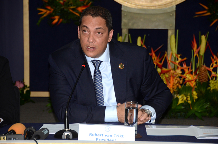 Robert van Trikt, ex-governor van de Centrale Bank van Suriname.