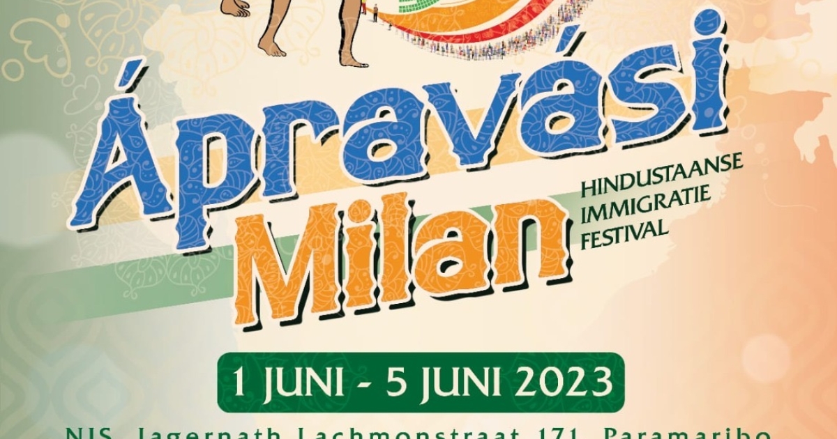 Programma Hindoestaanse Immigratie Festival | Suriname Nieuws Centrale