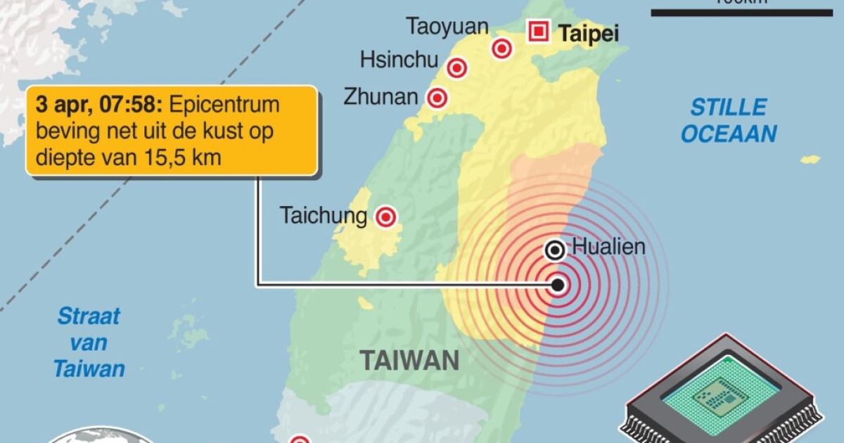 Taiwan Getroffen Door Grootste Aardbeving In 25 Jaar | Suriname Nieuws ...