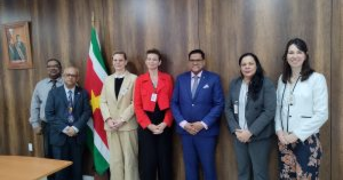 Egmont Group of Financial Intelligence Unit brengt beleefdheidsbezoek aan president Santokhi