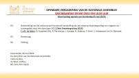 Embedded thumbnail for Deel 2 OPENBARE VERGADERING VAN DE NATIONALE ASSEMBLEEVAN MAANDAG 09 MEI 2022