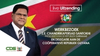 Embedded thumbnail for LIVE: WERKBEZOEK Z.E. CHANDRIKAPERSAD SANTOKHI EN DELEGATIE AAN COOPERATIEVE REPUBLIEK GUYANA 15-2-2022