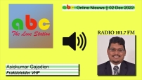 Embedded thumbnail for VHP-fractieleider Gajadien ziet geen reden voor spoeddebat over uitspraken vicepresident Brunswijk