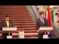Embedded thumbnail for PERSMOMENT President Chan Santokhi en Premier Mark Rutte - 8 SEPTEMBER 2021