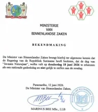  Nieuwjaar op 18 juni erkend als nationale gedenkdag; geen vrije dag