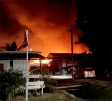 Drie woningen verwoest door brand in Nieuw Nickerie