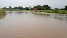 A flooded section of Aishalton, Deep South Rupununi, Region Nine (Photo: Michael Thomas)