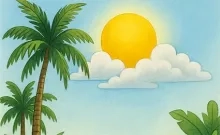 Zonnige dinsdag met maximumtemperatuur 32 °C 