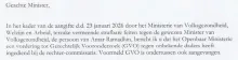 GVO tegen daders na strafklacht tegen ex-minister Ramadhin om verdwenen goederen