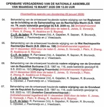 Amendement op initiatiefwet cassatierechtspraak maandag in DNA