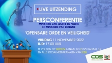 Embedded thumbnail for PERSCONFERENTIE Openbare orde en veiligheid - 11 nov 2022