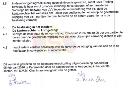 Dossier houtexport 15: Na vernietiging: eiswijziging of einde verhaal Jeva Trading?