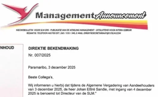 Johan Sandie benoemd tot directeur van SLM