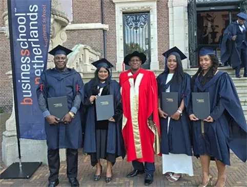 Surinaamse studenten behalen MBA in Amsterdam