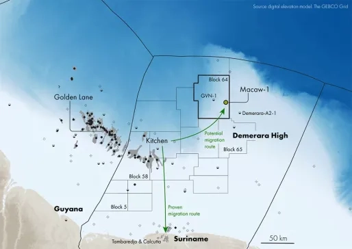 Verschuiving naar ondiep water: Macaw-1 boorput zet Demerara Shelf weer op de kaart