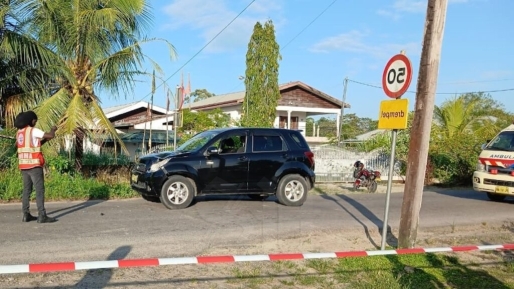 Voetganger overleden na aanrijding op Santopolderweg