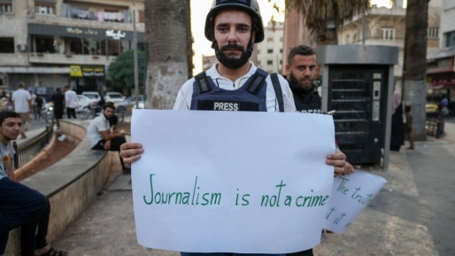 Afgelopen jaar 129 journalisten gedood, merendeel door Israël