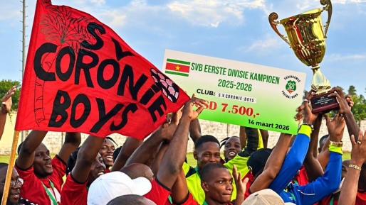 Officieel: Coronie Boys promoveert naar Suriname Major League