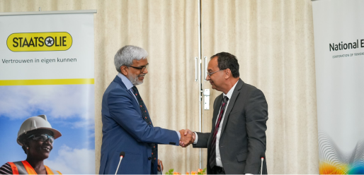 Document signing ceremony; Source: Staatsolie Maatschappij Suriname (Staatsolie)