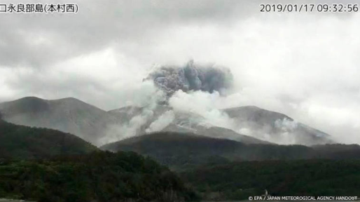 © Copyright ANP 2022 Vulkaan bij Japanse stad Kagoshima uitgebarsten