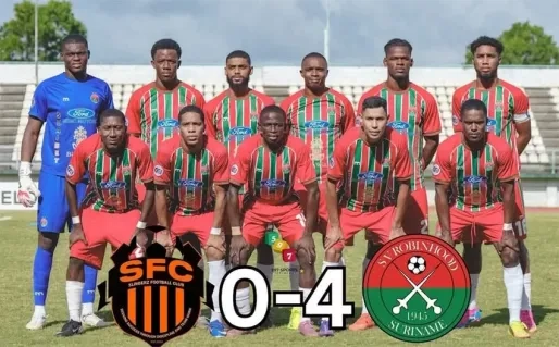 Robinhood overtuigend naar halve finale CFU Club Shield na 4-0 zege op Slingerz FC