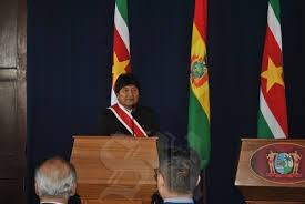 De Boliviaanse president Morales. Foto: Suriname Herald