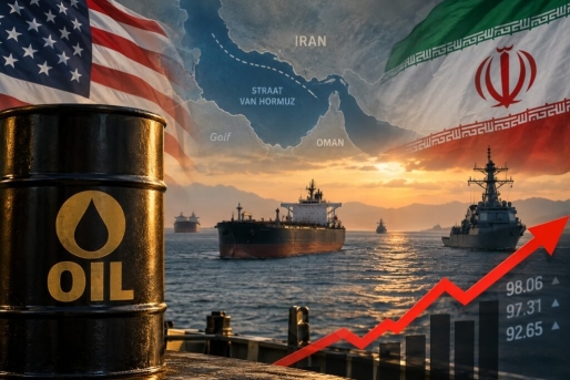 Olieprijs stijgt naar hoogste niveau in zes weken door escalatie VS-Iran