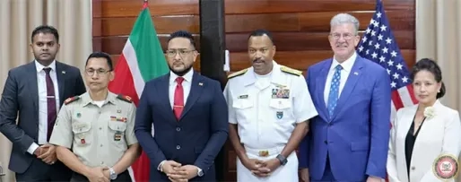 Suriname ontvangt hoge militaire delegatie; geen informatie gevoeligheden