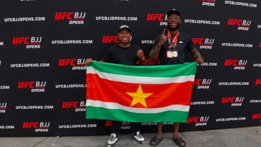 Keith Lo Kioeng Shioe pakt zilver en brons bij UFC BJJ Open in Las Vegas