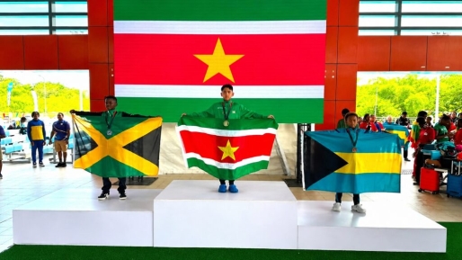 Surinaamse zwemmers veroveren zeven medailles op Goodwill Championships