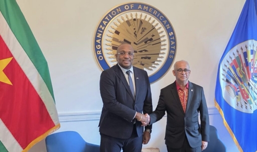 Bouva bespreekt regionale samenwerking met OAS-secretaris-generaal Ramdin