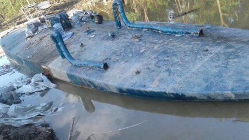 De drugsduikboot die in Suriname werd ontdekt FACEBOOK