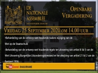 Embedded thumbnail for Stemming (2u30m) OPENBARE VERGADERING VRIJDAG 25 SEPTEMBER 2020