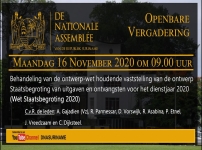Embedded thumbnail for OPENBARE VERGADERING VAN DE NATIONALE ASSEMBLEE 16 NOV. 2020